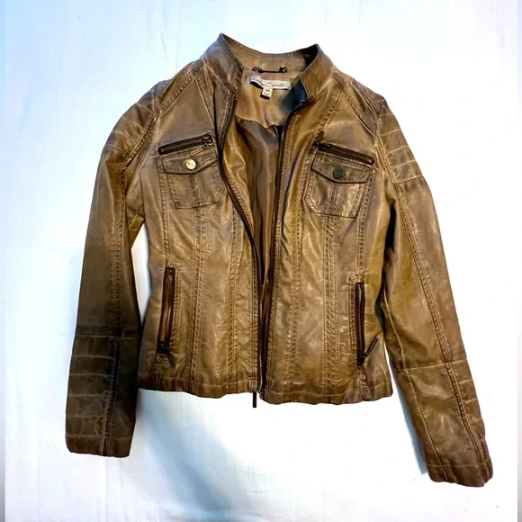 Leather Jc Penney's Ladies Coats Jcpenney Jackets Coats Brown